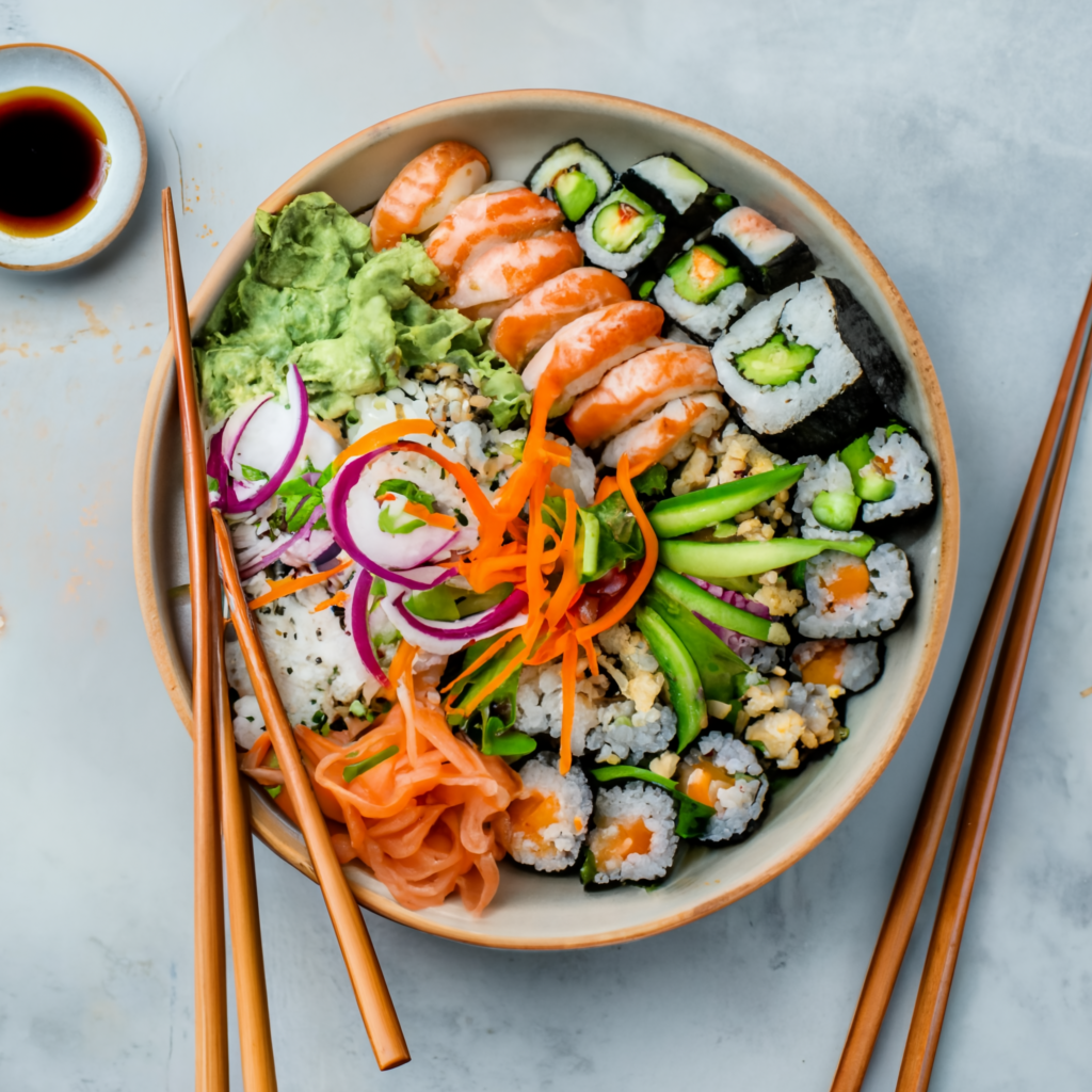 sushi bowl sushi bowl recipe sushi bowls sushi bowls recipe sushi rice bowl imitation crab recipes imitation crab meat recipes imitation crab recipe recipes with imitation crab fake crab recipes sushi bowls sushi bowls recipe vegan sushi bowl